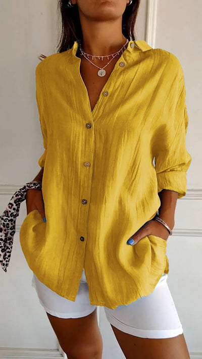 Klassieke Button-Down Blouse voor Dames
