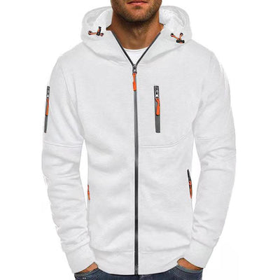 Moderne Kapuchensweatshirt-Jacke für Herren