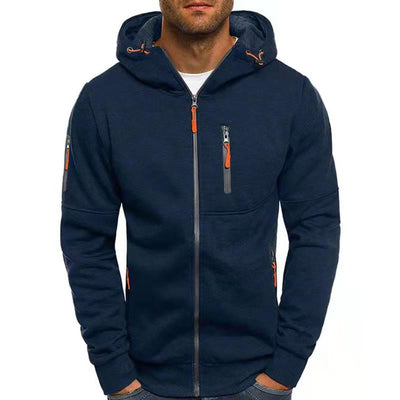 Moderne Kapuchensweatshirt-Jacke für Herren