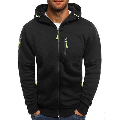 Moderne Kapuchensweatshirt-Jacke für Herren