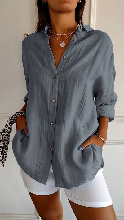 Klassieke Button-Down Blouse voor Dames