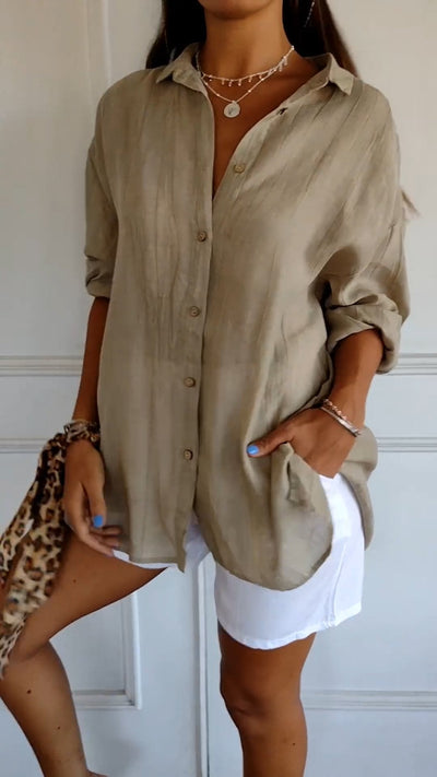 Klassieke Button-Down Blouse voor Dames