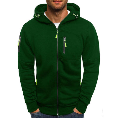 Moderne Kapuchensweatshirt-Jacke für Herren