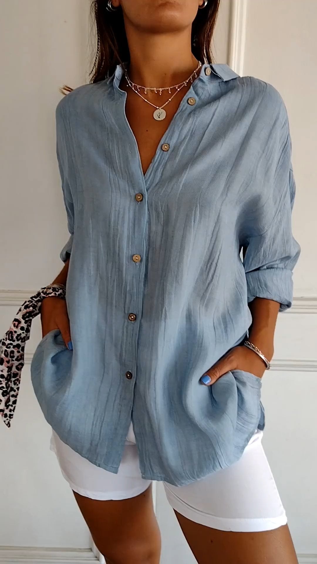 Klassieke Button-Down Blouse voor Dames