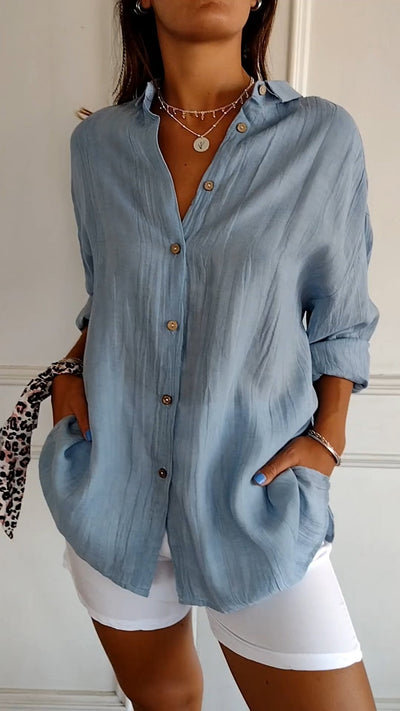 Klassieke Button-Down Blouse voor Dames