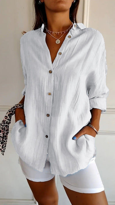 Klassieke Button-Down Blouse voor Dames