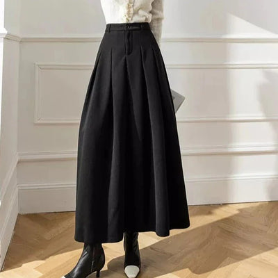 Elegante lange rok van zachte katoenmix voor dames