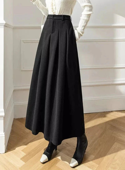 Elegante lange rok van zachte katoenmix voor dames