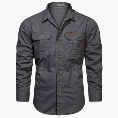 Katoenen Cargo Shirt voor Heren