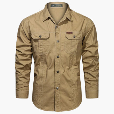 Katoenen Cargo Shirt voor Heren