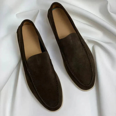 Elegante loafers van suédine voor heren