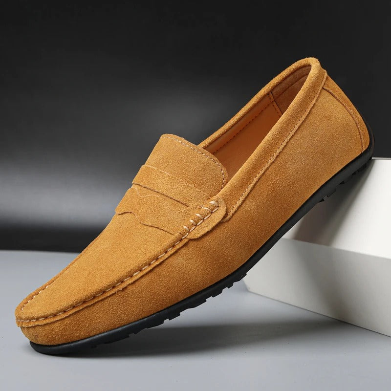 Suede Slip-On Loafers voor Heren
