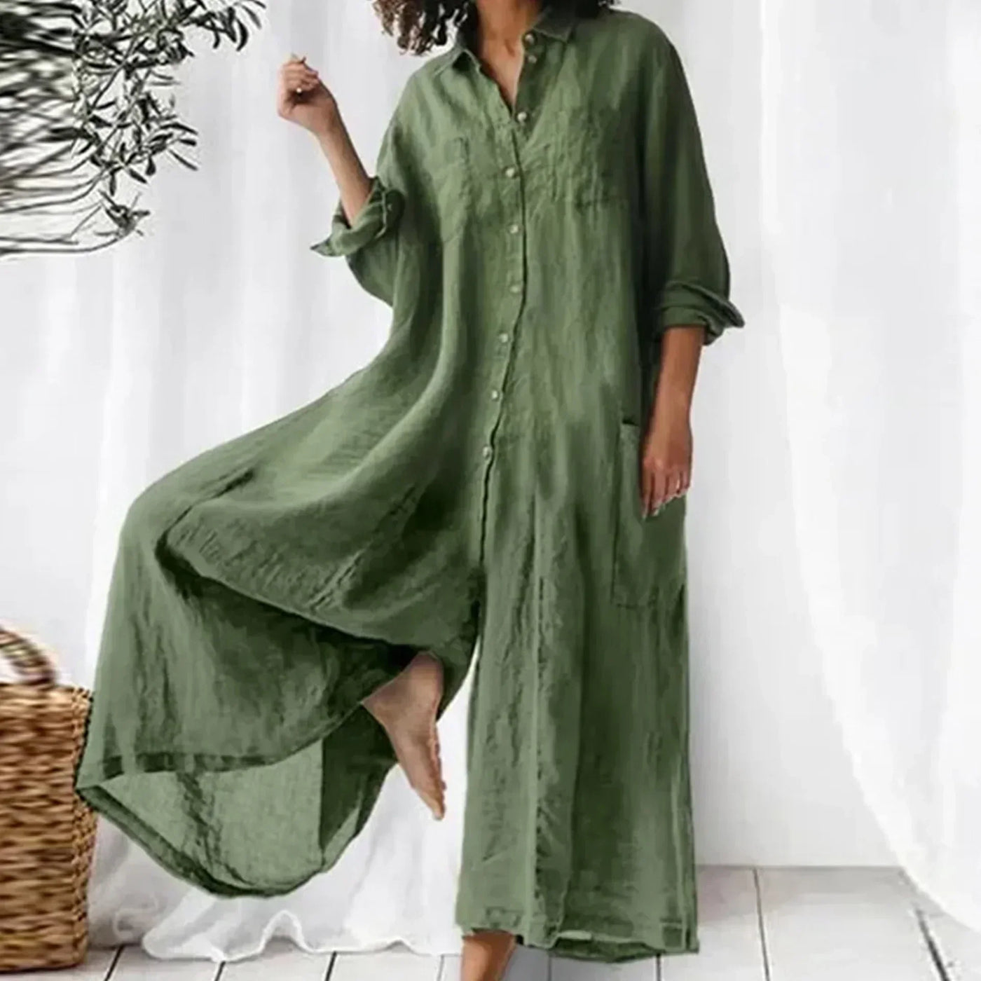 Linnen Jumpsuit voor Dames