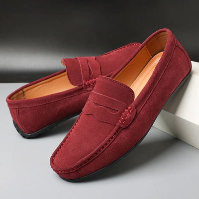 Suede Slip-On Loafers voor Heren