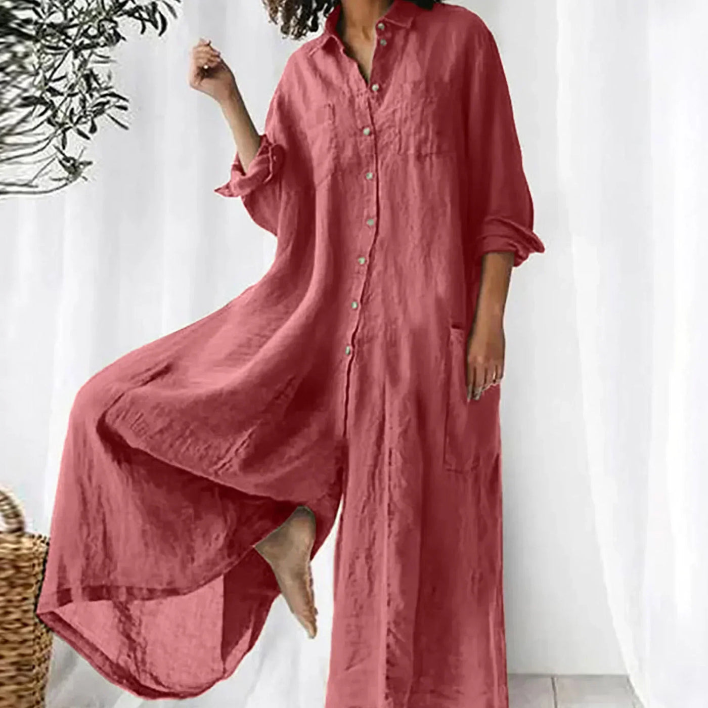 Linnen Jumpsuit voor Dames