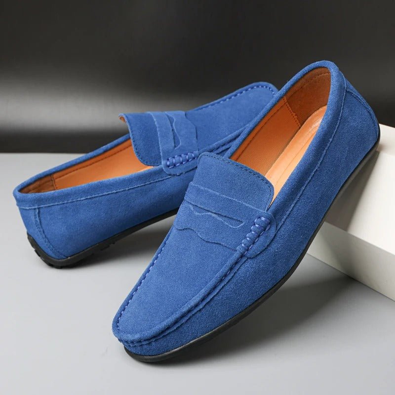 Suede Slip-On Loafers voor Heren