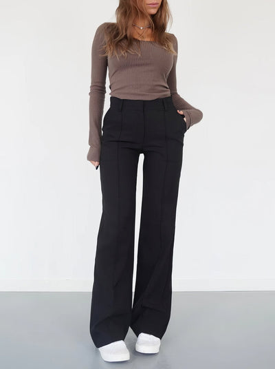 Chique dames pantalon met vrije pasvorm