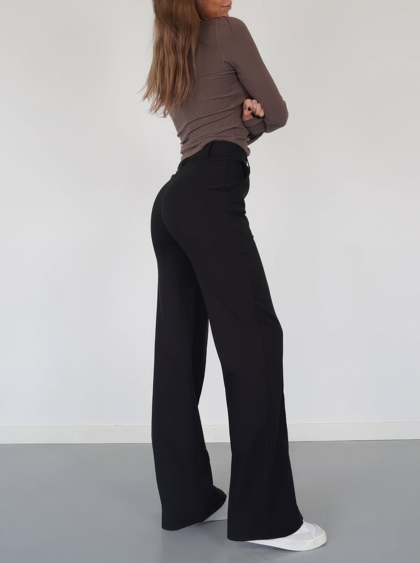 Chique dames pantalon met vrije pasvorm
