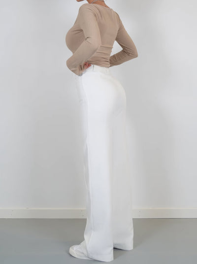 Chique dames pantalon met vrije pasvorm