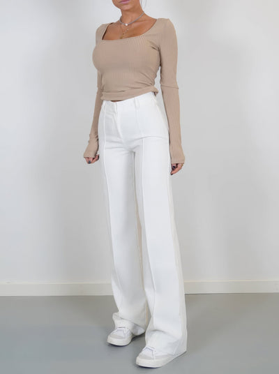 Chique dames pantalon met vrije pasvorm
