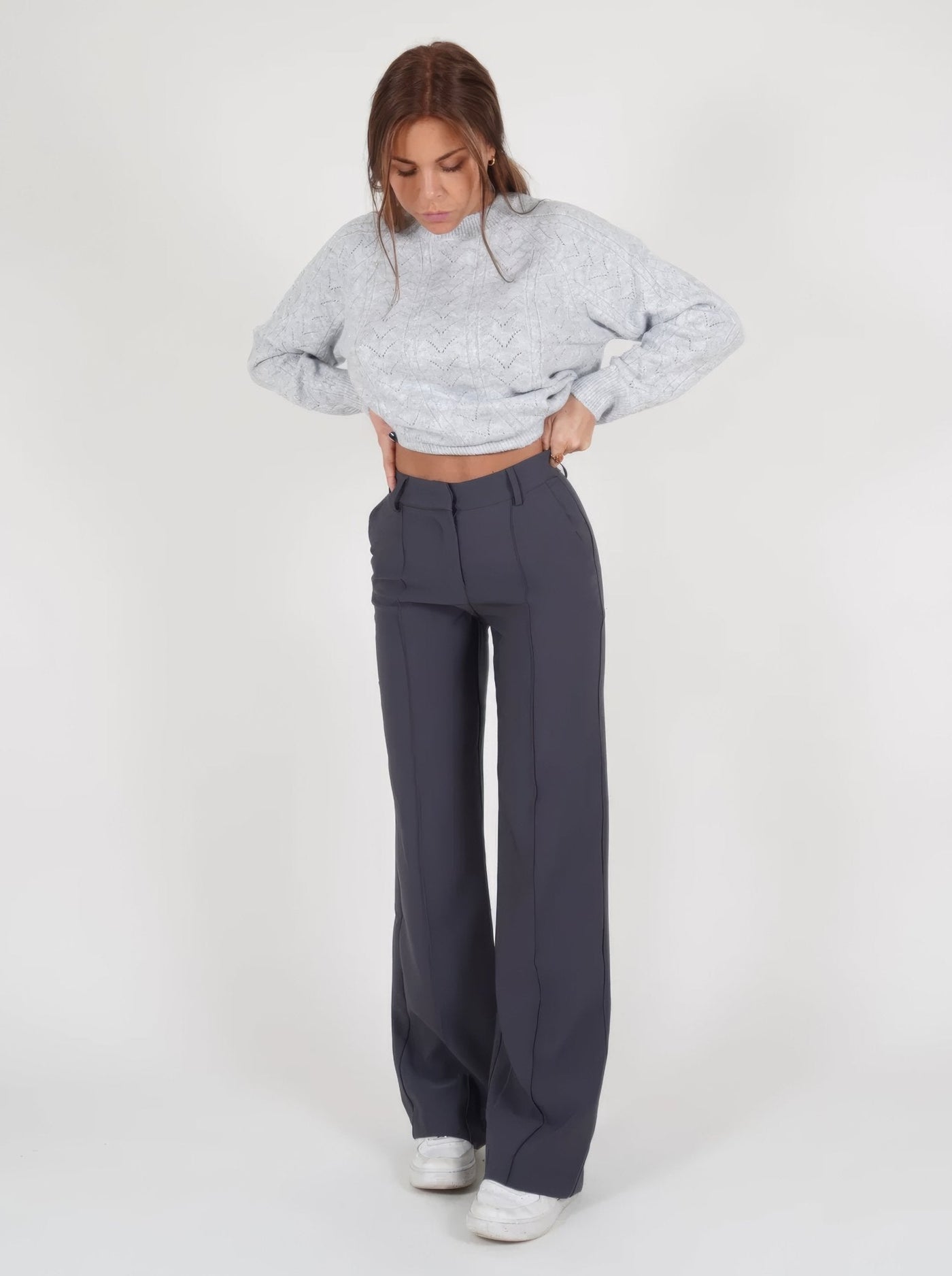 Chique dames pantalon met vrije pasvorm