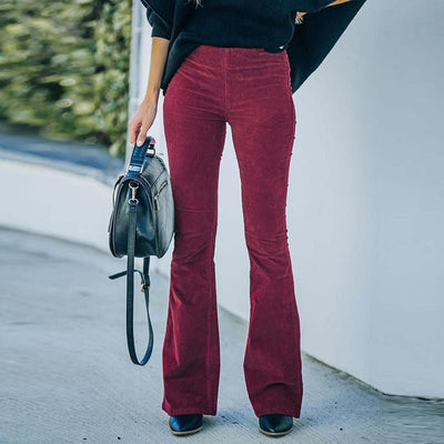 Elegante dames pantalon met wijde benen