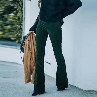 Elegante dames pantalon met wijde benen