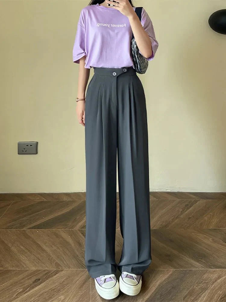 Elegante ruime pantalon voor dames