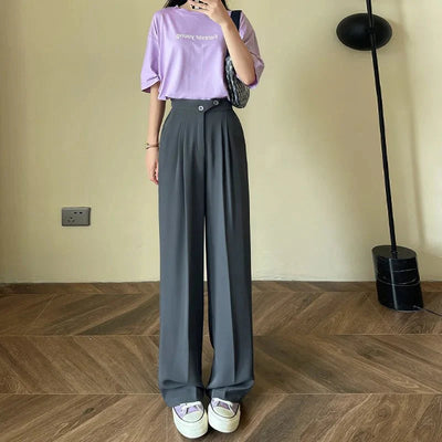 Elegante ruime pantalon voor dames