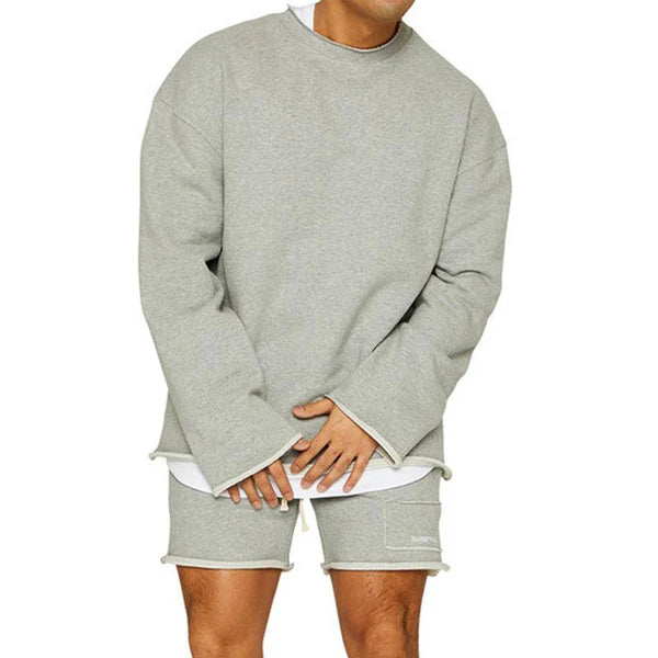 Lucas-Heren Los Sweatshirt Korte Set