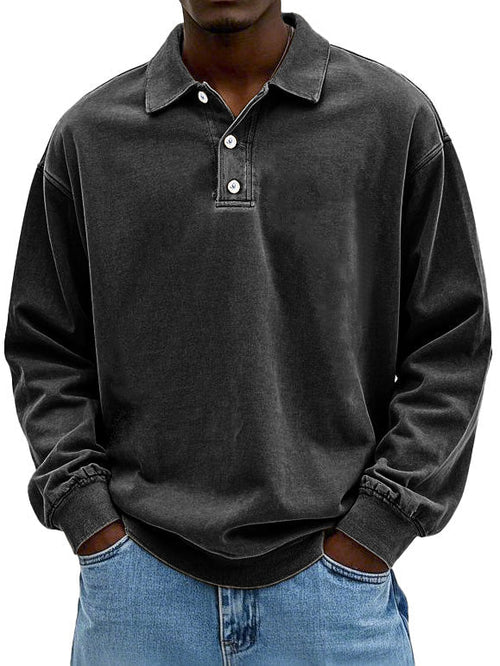 Casual Long Sleeve Button-Down Shirt voor Heren