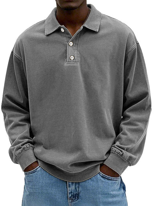 Casual Long Sleeve Button-Down Shirt voor Heren