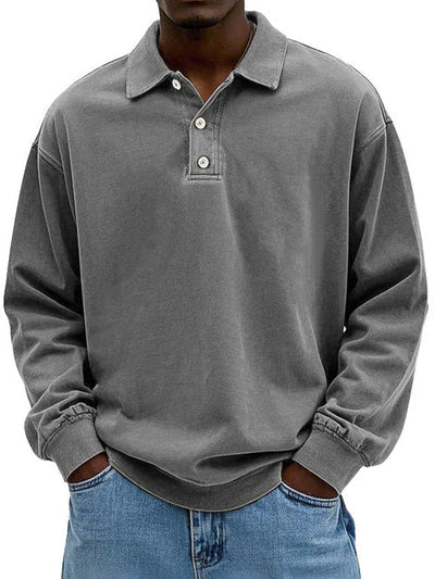 Casual Long Sleeve Button-Down Shirt voor Heren