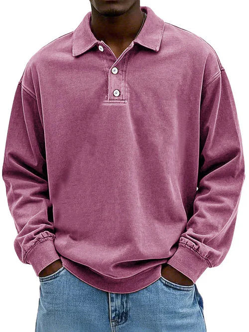 Casual Long Sleeve Button-Down Shirt voor Heren
