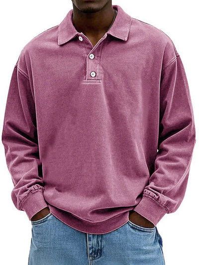 Casual Long Sleeve Button-Down Shirt voor Heren