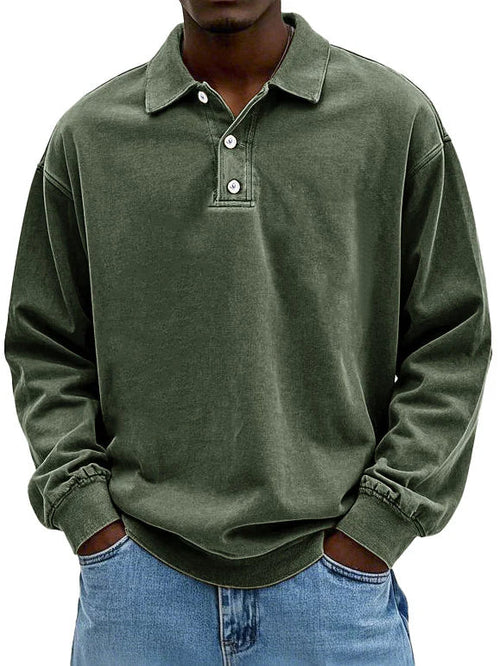 Casual Long Sleeve Button-Down Shirt voor Heren