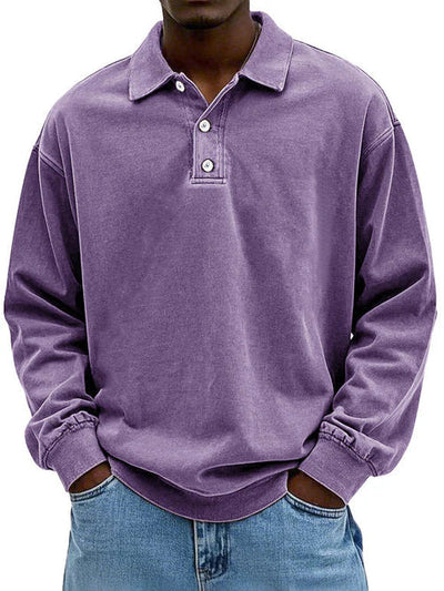 Casual Long Sleeve Button-Down Shirt voor Heren
