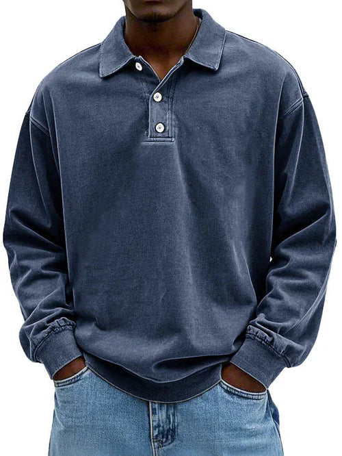 Casual Long Sleeve Button-Down Shirt voor Heren
