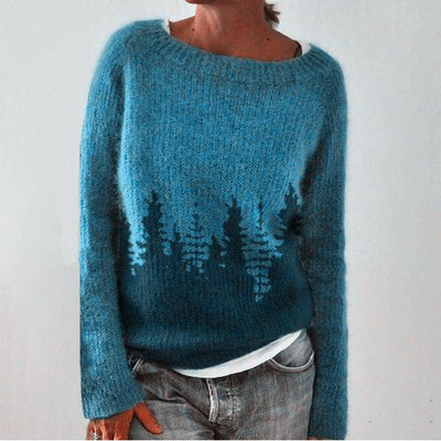 Retro Chic Damen Pull met Lange Mouwen