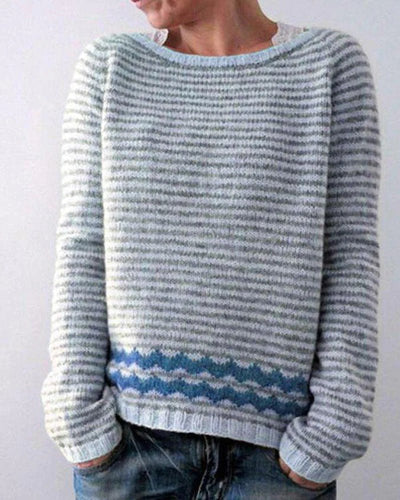 Retro Chic Damen Pull met Lange Mouwen