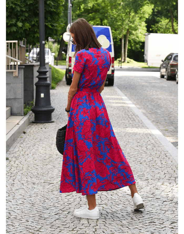 Chique zomerjurk met bloemprint voor dames