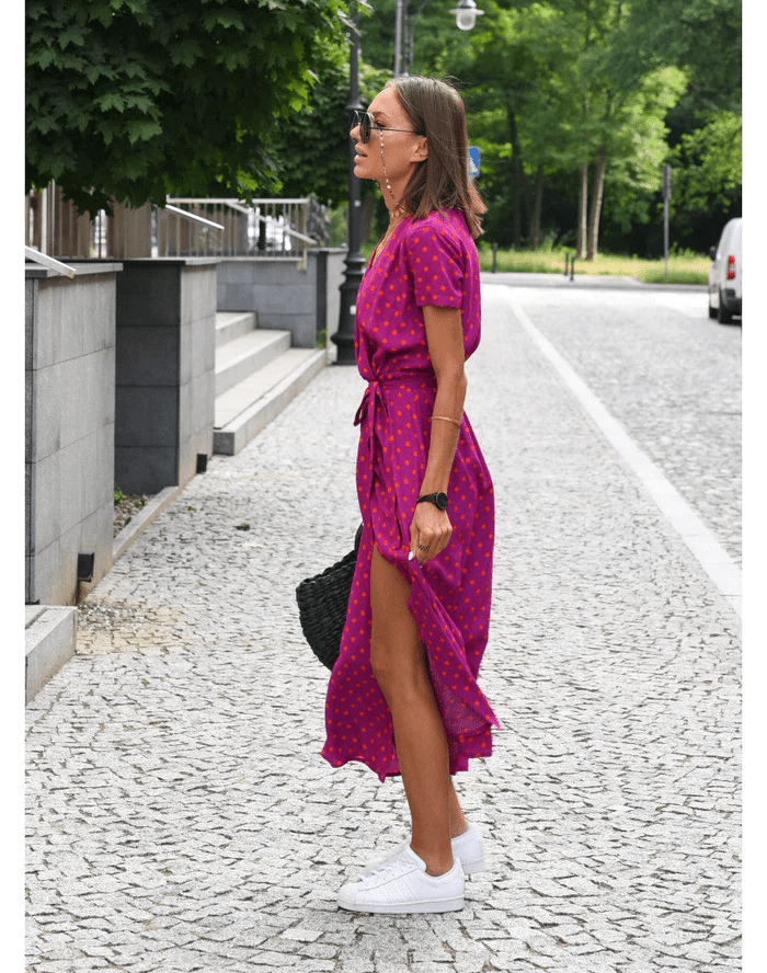 Chique zomerjurk met bloemprint voor dames