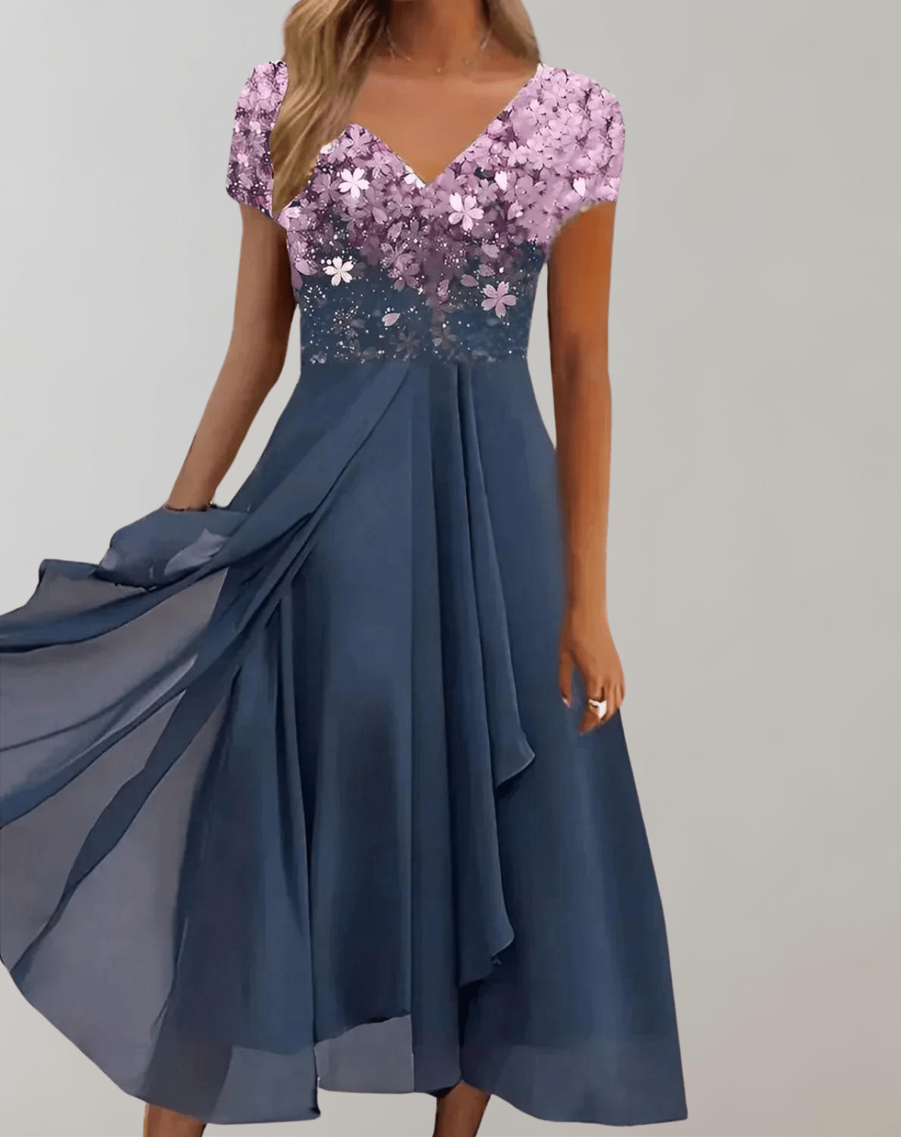 Elegant bloemen jurk voor dames