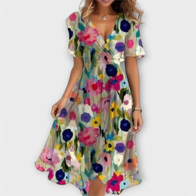 Elegante V-hals Jurk voor Dames