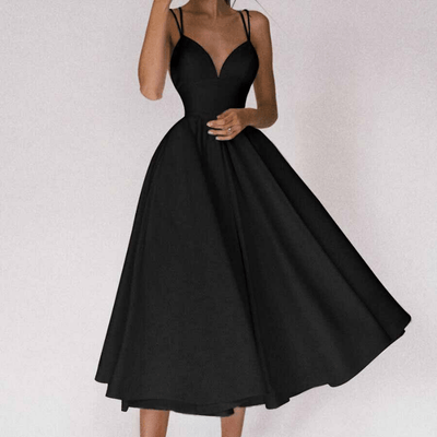 Elegante V-hals Jurk voor Dames