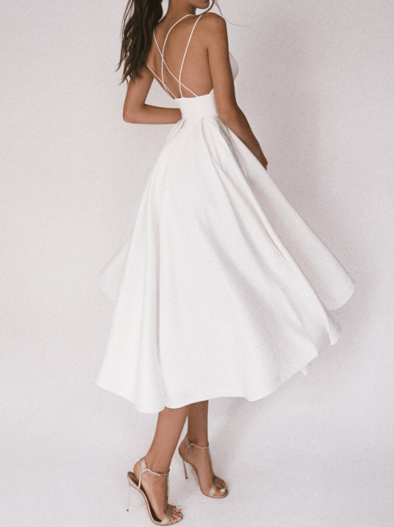 Elegante V-hals Jurk voor Dames