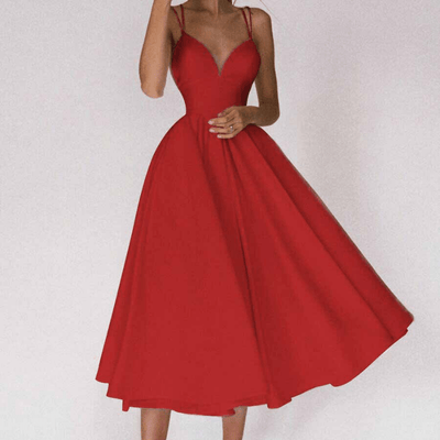 Elegante V-hals Jurk voor Dames