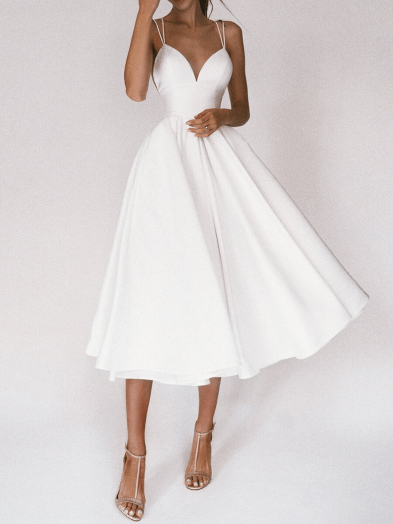 Elegante V-hals Jurk voor Dames