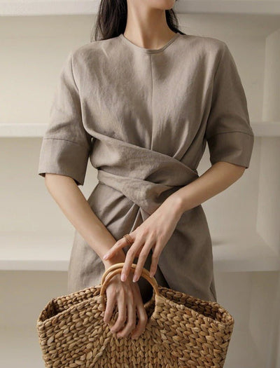 Elegante Linnen Robe voor Dames
