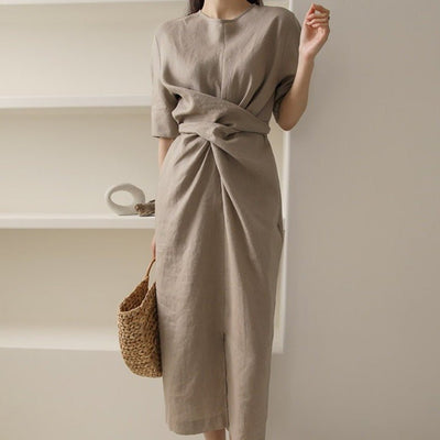 Elegante Linnen Robe voor Dames